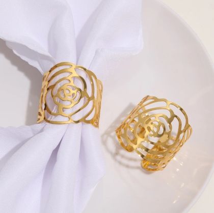 пръстени за салфеки 6 бр. GOLDEN ROSE