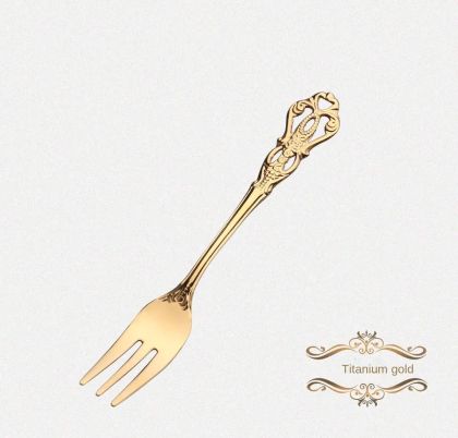 комплект 6 бр. вилички за кафе VINTAGE GOLD