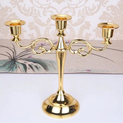 свещник 3ка GOLD ELEGANT
