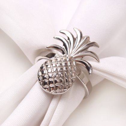 пръстени за салфеки 6 бр. ANANAS SILVER