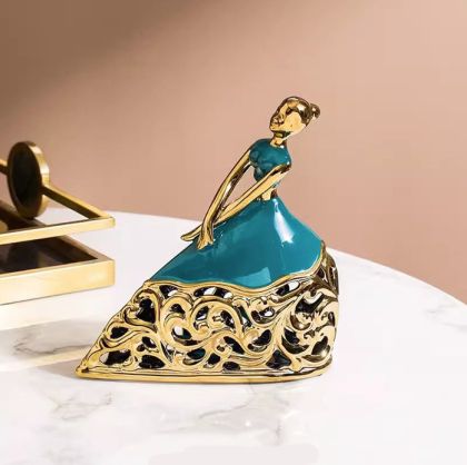 статуетка LADY GREEN & GOLD 20 см