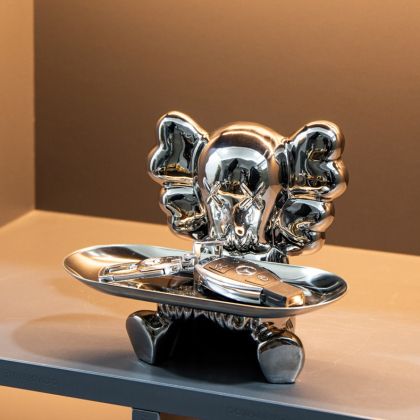 поставка за аксесоари и касичка SILVER ELEPHANT