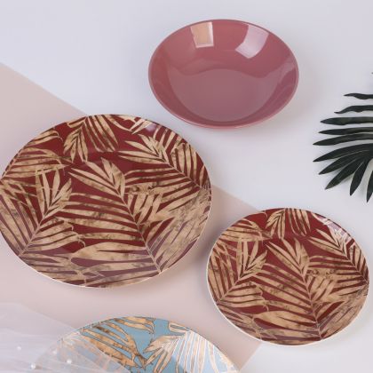 сервиз за хранене 18 ч. MALIBU RED