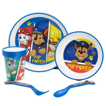 детски комплект за хранене PAW PATROL 5 части 