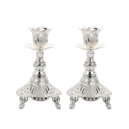 комплект 2 бр. свещници VINTAGE SILVER