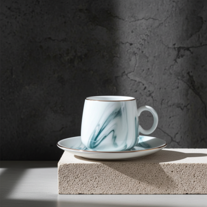 чаши за кафе 12 ч. Blue Marble