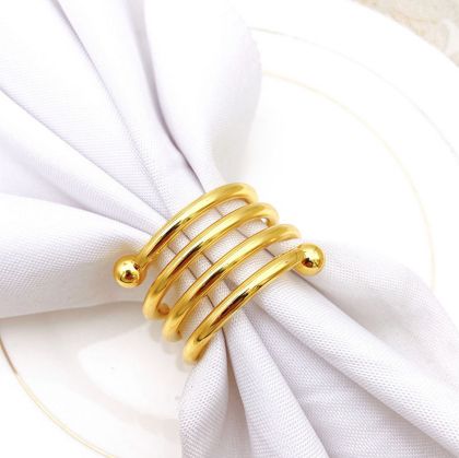 пръстени за салфеки Morello Gold Spiral 6 бр.