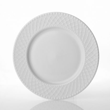 Десертна чиния 20 см White Waffle with Dots