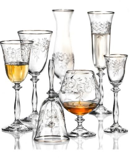 Чаши за уиски 290 Angela Platinum by Bohemia Crystalex