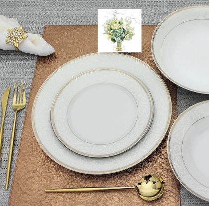 сервиз 19 ч. White and Gold by Morello