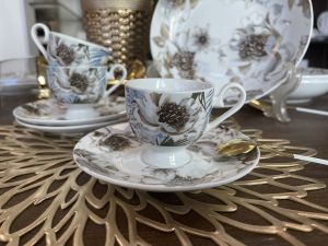 комплект за кафе еспресо 12 ч. BELLA FIORE by Morello