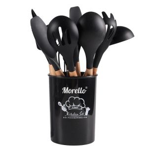 комплект прибори за готвене 12 части BLACK