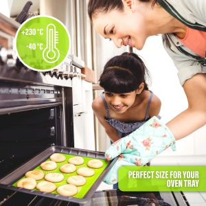 подложка за месене, точене и печене 65 х 45 см LIGHT GREEN