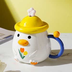 чаша с капак и лъжичка HAPPY DUCK