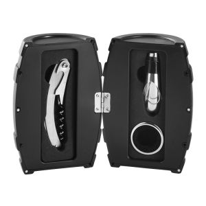 Комплект аксесоари за вино буре Morello Black, 4 части 