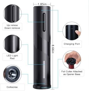 комплект електрически тирбушон с аксесоари и USB