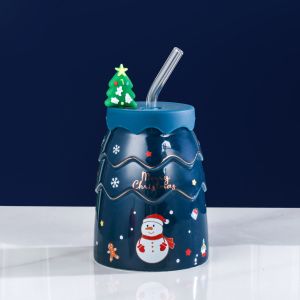 коледна чаша 500 мл RED, GREEN, BLUE CHRISTMAS TREE