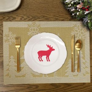 коледна двулицева подложка за хранене GOLDEN DEER