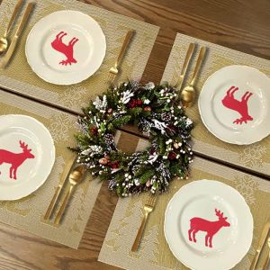 коледна двулицева подложка за хранене GOLDEN DEER