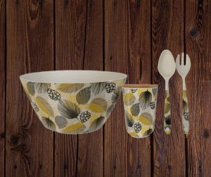 бамбукова купа за салата Сиви Листа