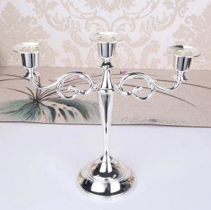 свещник 3ка SILVER ELEGANT