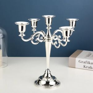 свещник 5ца SILVER ELEGANT