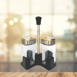 комплект за подправки 2 ч. с поставка GOLD-SILVER