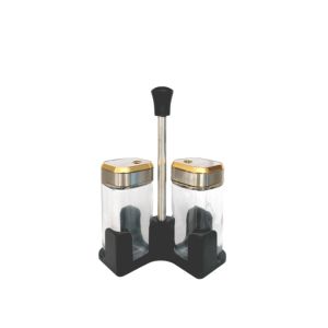 комплект за подправки 2 ч. с поставка GOLD-SILVER