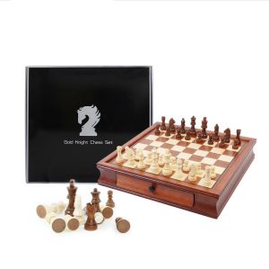 комплект луксозен шах с чекмедже и магнитни фигури MORELLO