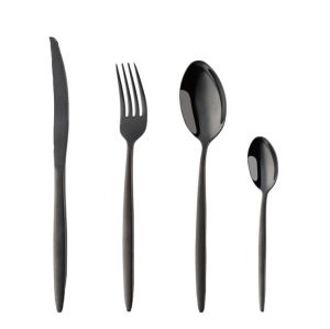 прибори за хранене 24 ч. NEW ELEGANT BLACK