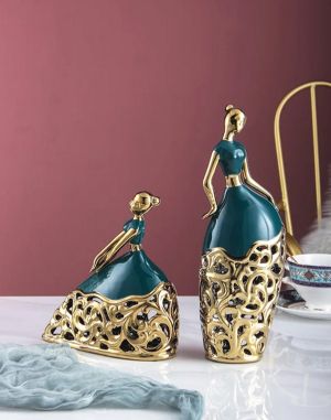 статуетка LADY GREEN & GOLD 31.5 см