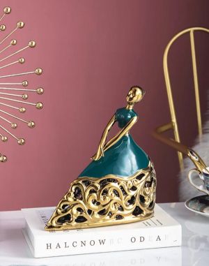 статуетка LADY GREEN & GOLD 20 см