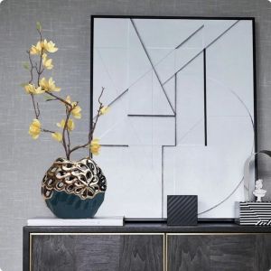 керамична ваза GREEN & GOLD 20 см