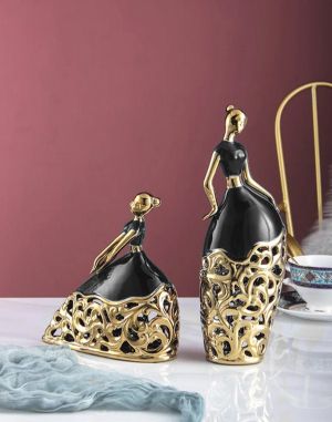 статуетка LADY BLACK & GOLD 31.5 см