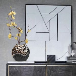 керамична ваза BLACK & GOLD 20 см