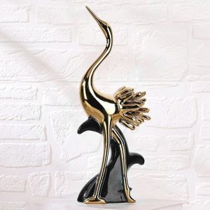 статуетка FLAMINGO BLACK & GOLD 31,5 см
