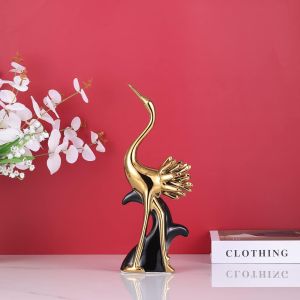 статуетка FLAMINGO BLACK & GOLD 31,5 см