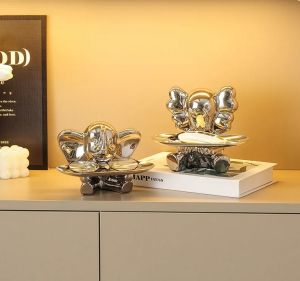 поставка за аксесоари и касичка SILVER ELEPHANT