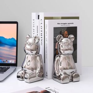 комплект 2 бр. стопери за книги SIVER BEAR 17.5 см