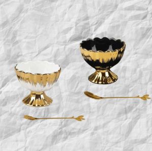 купичка за сладолед и сосове WHITE & BLACK