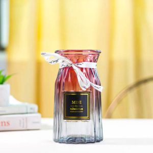 винтидж стъклена ваза 14, 17 и 23 см BORDEAUX RAINBOW