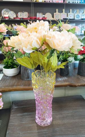 стъклена ваза 24 см PINK