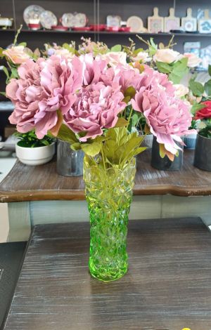 стъклена ваза 24 см GREEN