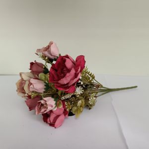 винтидж букет в нюанси бордо