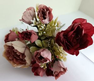 винтидж букет в нюанси бордо