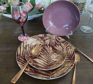 сервиз за хранене 18 ч. MALIBU RED