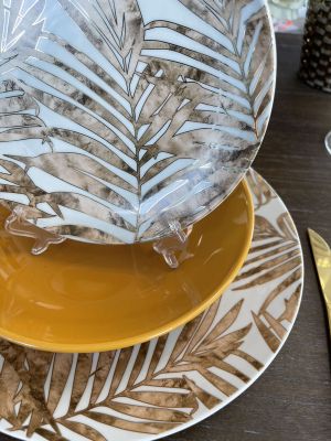 сервиз за хранене 18 ч. Malibu Yellow