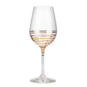 Чаши за червено вино Viola Gold Spiral by Bohemia Crystalex