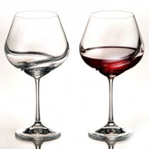 чаши за вино и джин-тоник 570 мл TURBULENCE by BOHEMIA CRYSTALEX