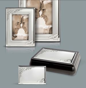рамка за снимка за сребърна сватба PIERRE CARDIN 21.5 x 16.5 см със сребърно покритие